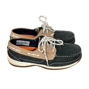 Rockport Works Womens 9.5M Steel Toe Leather Boat Safety Shoes ASTM F2413-17 SD